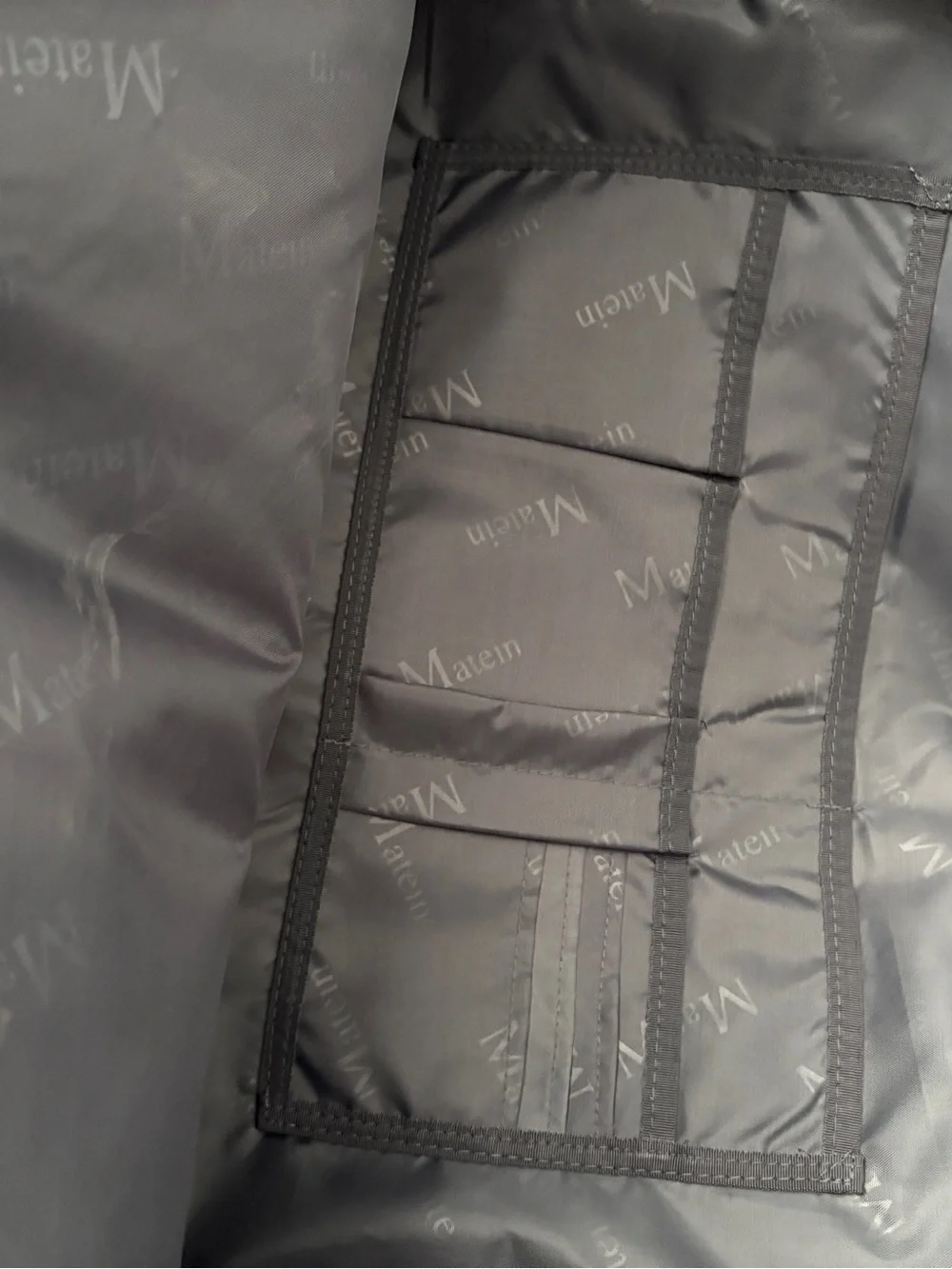 Matein Garment Bag Suit Travel Bag Black Shoulder Strap Foldable Carry On